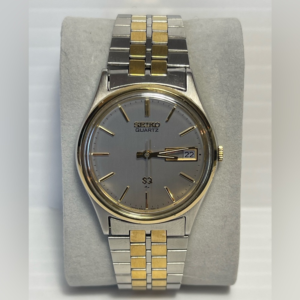 Seiko SQ Quartz 6923-7000 Gold/Silver Tone Vintage Men's Watch